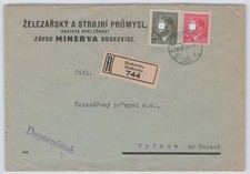 B&ouml;hmen + M&auml;hren R-Brief aus BOSKOWWITZ 15.9.44 nach VYSKOV 968