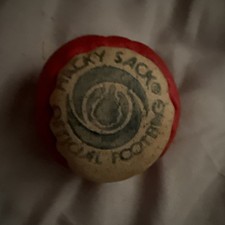 Vintage Original Hacky Sack Official Footbag Red  White 2-Panel 4151994 1980s