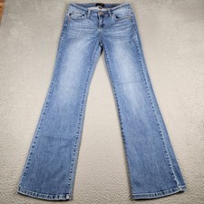 Judy Blue Jeans Womens 7/28 Blue Bootcut Faded Denim Pants Casual