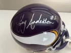 Jan Stenerud Gary Anderson Signed Autographed Minnesota Vikings Mini Helmet