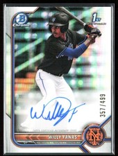 Willy Fanas 2022 1st Bowman Chrome Prospects Refractor Auto #CPA-WF New York
