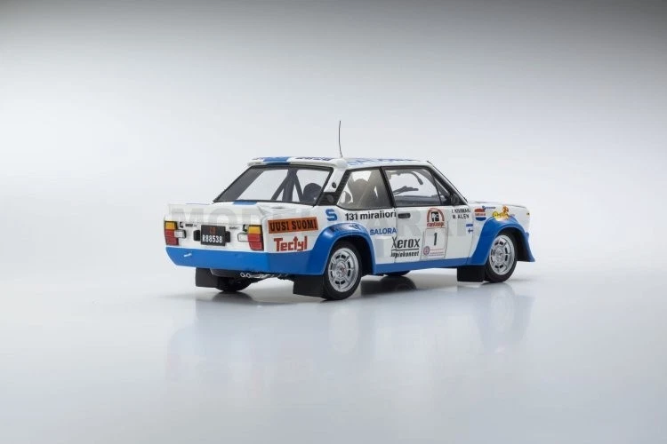 KYOSHO KY8376H FIAT - 131 ABARTH N 1 WINNER RALLY 1000 LAKES 1980 M.ALEN - I.KIV - Immagine 3 di 3