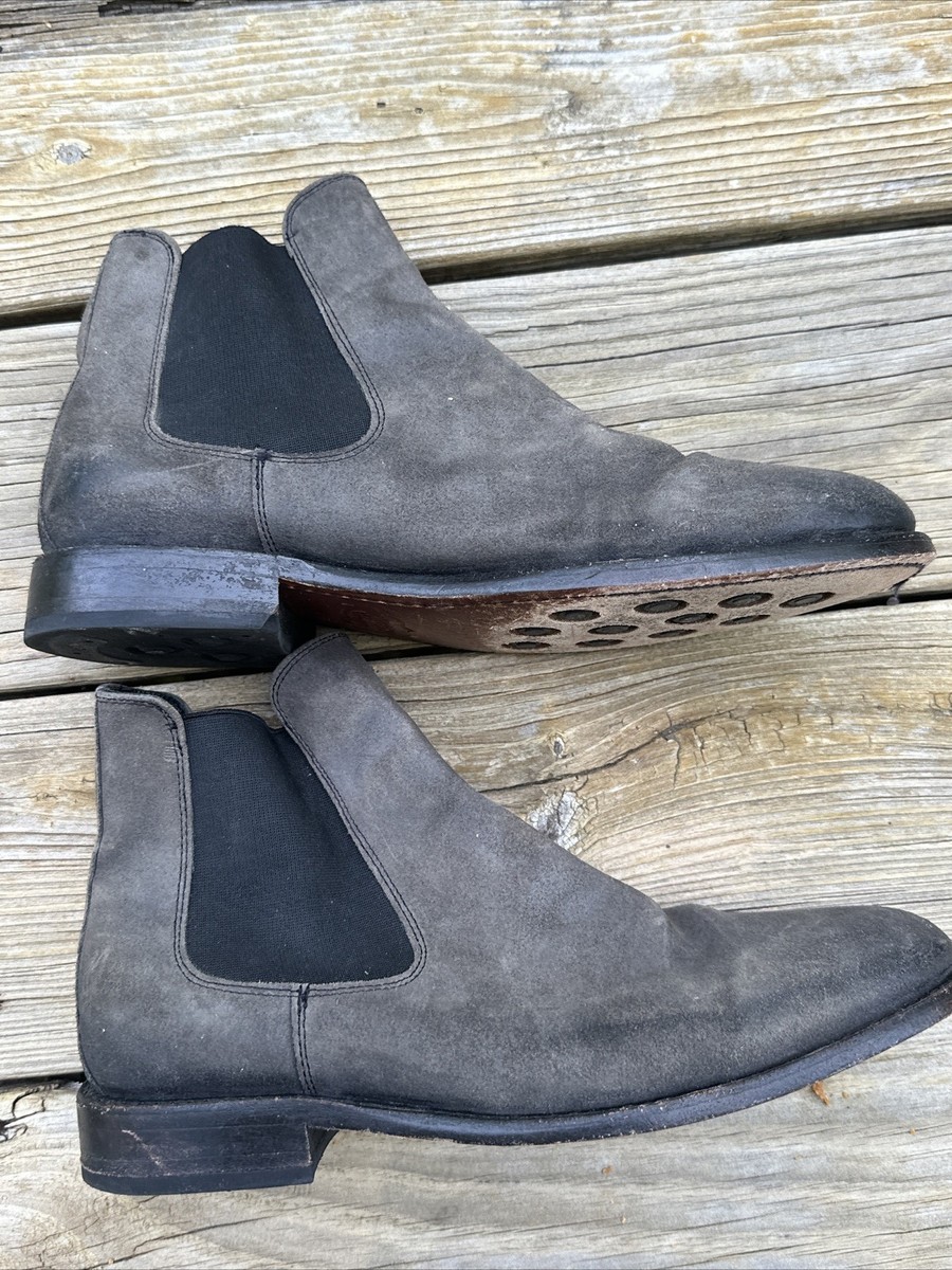 Thursday Boot Company Men Shadow Gray Suede Everyday Chelsea