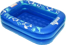 Aqua Inflatable Tanning Pool Lounger, Premium Pool Float with Cupholders and Rem