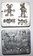 Vtg Set Of 2 Marx Disney Thingmaker Goofy Pluto Mickey Metal Mold DC-8753 8754