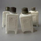 Vintage Milk Glass Refrigerator Salt and Pepper Shakers Set of 4 White Antique