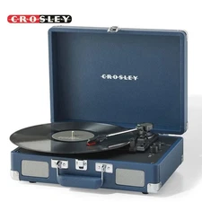 Crosley Cruiser Plus Portable Bluetooth In/Out Record Player Ink Blue CR8005F-IB