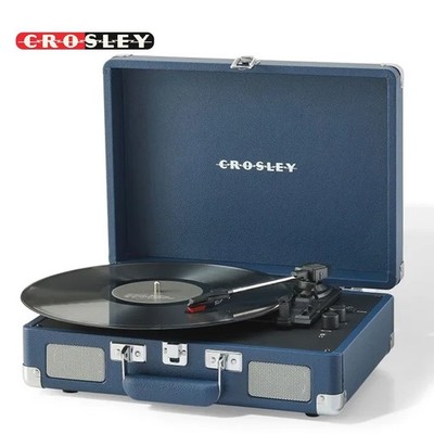Crosley Cruiser Plus Portable Bluetooth In/Out Record Player Ink Blue CR8005F-IB