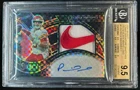 2020 Select Patrick Mahomes II Jumbo Black Prizm Logo Patch Auto #1/1 BGS 9.5/10