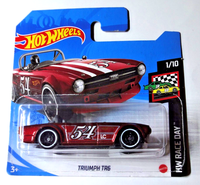 Hot Wheels - Triumph TR6 - Rot - 1:64 - Hw Race Day 2021 - GTB87