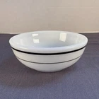 Vintage - PYREX Double Tough Cereal Bowl Double Dark Green Stripe 5.5” Bowl