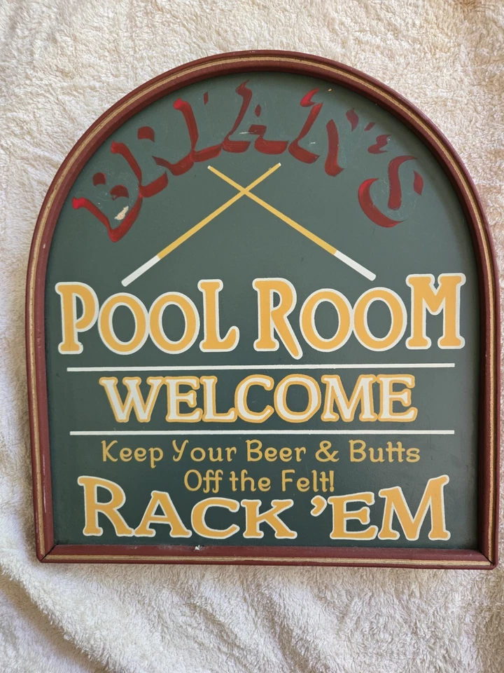 Letrero de sala de billar Bryan's 12x12 pulgadas Foto 3 de 4