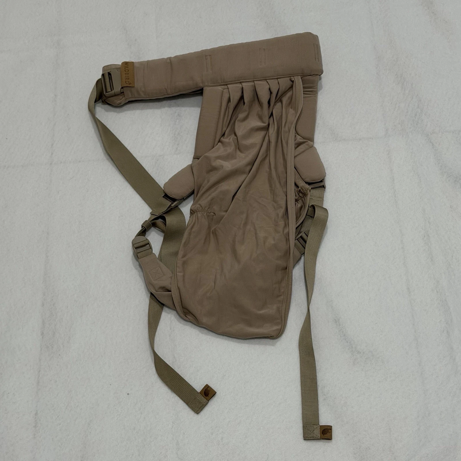 WildBird Aerial Buckle Wrap Baby Carrier Brown Buckle Closure Willow