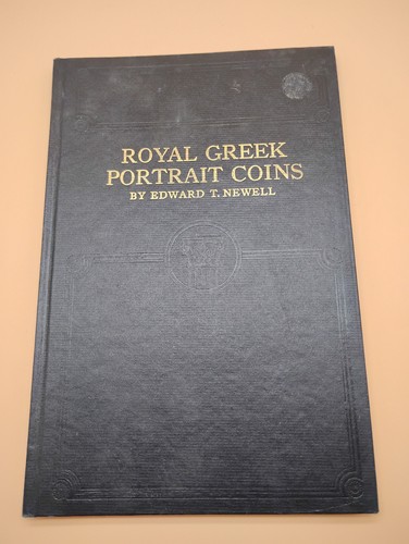 Royal Greek Portrait Coins Edward T. Newell 1937 Racine Wisconsin Rare Book