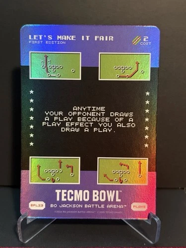 2026 Bo Jackson Battle Arena Tecmo Bowl BPL23 Let's Make It Fair SSP Bonus Play