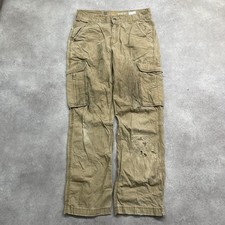 Carhartt Cargo Trousers Mens 33" Force Relaxed Fit Workwear Ripstop Pants, Beige