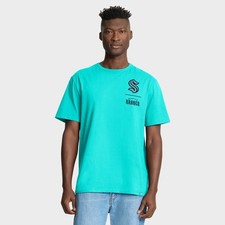 Men's Fanatics Light Blue Seattle Kraken Crash The Net Legacy T-Shirt