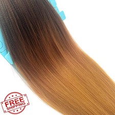 Ai Yuchen Ombre Braiding Hair 1b/30/27 Pre Stretched 26" Brown