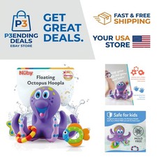 Toddler Bath Fun: Floating Octopus with Hoopla Rings for Motor Skill Growth