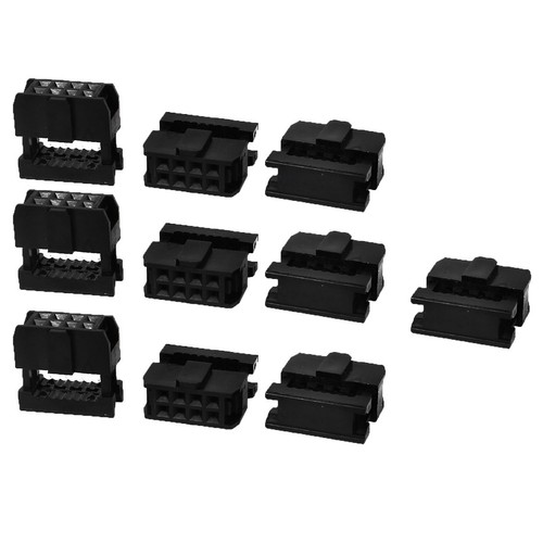 20Pcs FC-8P 8Pin 2.54mm Pitch ISP JTAG Socket Connector for Flat Ribbon Cable - Afbeelding 1 van 2