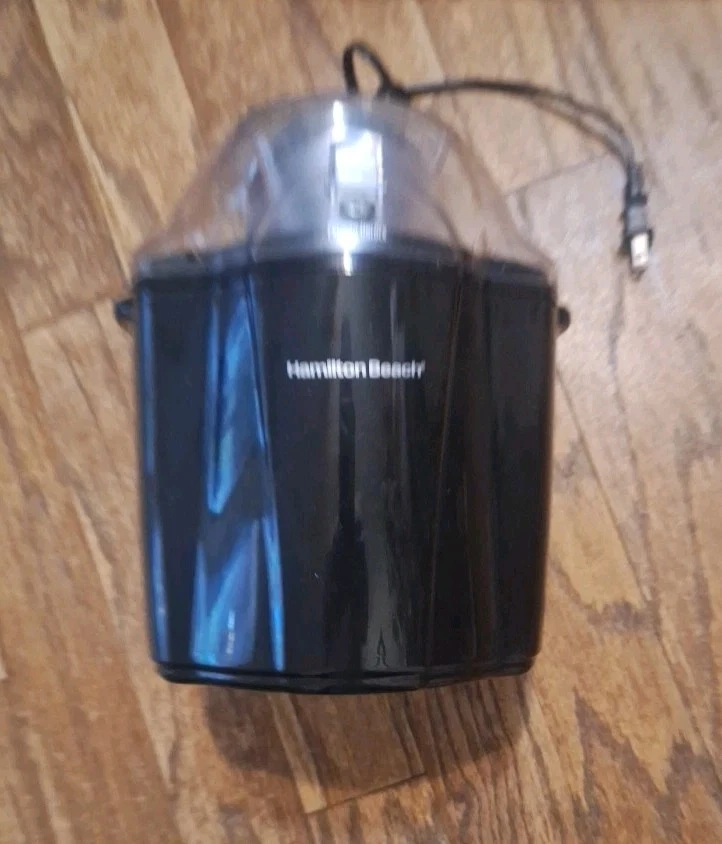 Hamilton Beach 1.5 Quart Capacity Ice Cream Maker, 68321Z Black