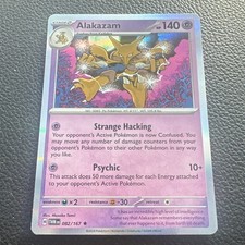 Pokémon Alakazam 082/167 Sv06 Twilight Masquerade Rare Holo Psychic Card 2024