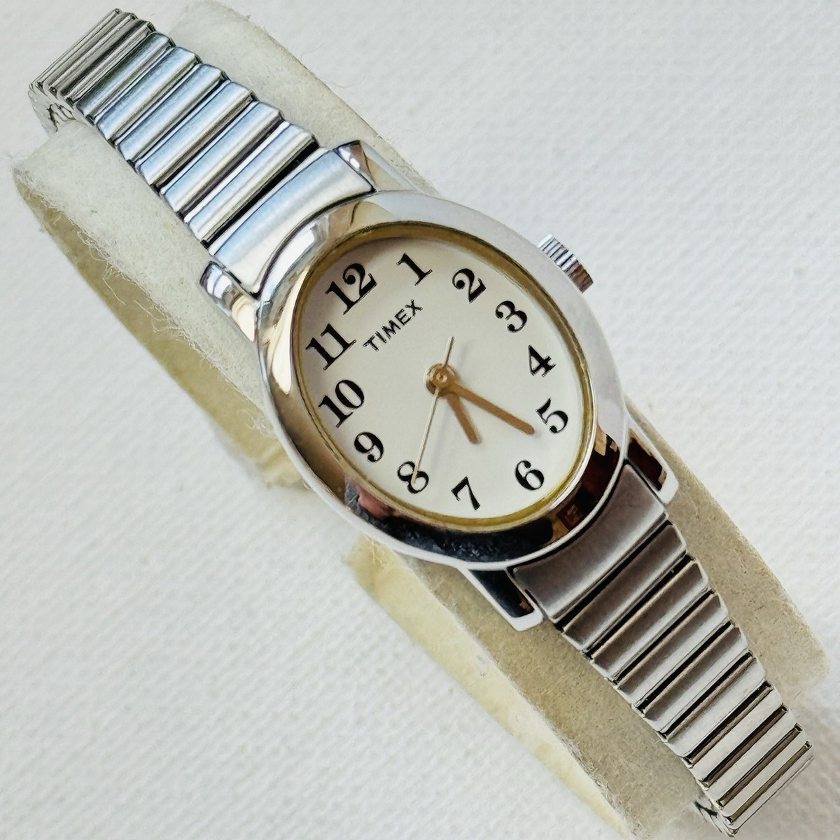 Timex Cavatina Women's MAX Watch Silver Tone Stretch Band