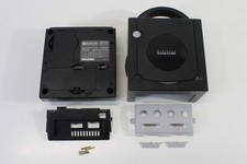 Nintendo GameCube Console OEM Replacement Shell Black DOL-001 All Port Cover 1
