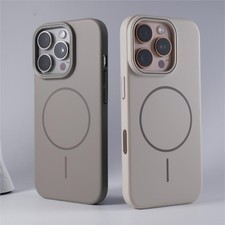 Silicone Phone Case Magnetic Original For iPhone 14 Pro Max Plus Magsafe Cover