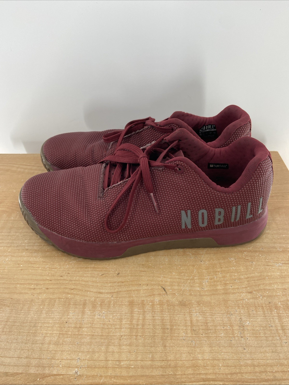 SAOLA Sneakers uomo NoBull basse superfabric Trainer Cabernet rosse taglia 12 5 donna 14