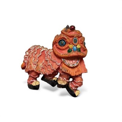 Chinesischer tanzender Löwe China Keramik Sammlerstück Reise Kühlschrankmagnet Souvenir