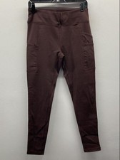 Carhartt Women's Force Utility Leggings Brown Cargo Pockets High Rise Size S