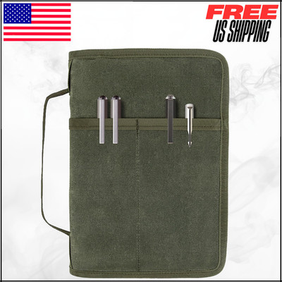 Field Notes Notebook A5 Cover Journal Case Water Resistant Zipper Green 6.7x9.8''