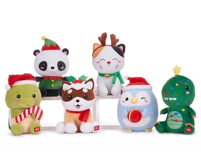 Plüschtiere Weihnachten  Tiere Kawaii Kuties Pinguin Panda Dinosaurier Katze