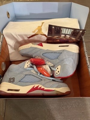 NEW Air Jordan 5 Trophy Room SP Ice Blue-Size 8-C11899 400, Limited edition