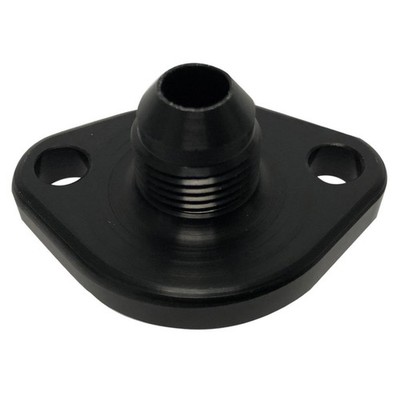 JayCee Billet Fuel Pump Block Off, with -8 Breather, Black Dunebuggy & VW