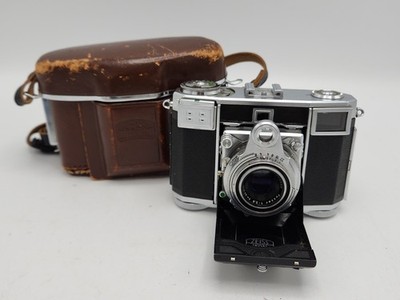 Vintage Zeiss Ikon Contessa 533/24 Folding Camera Opton Tessar 45mm F2.8 w/ Case