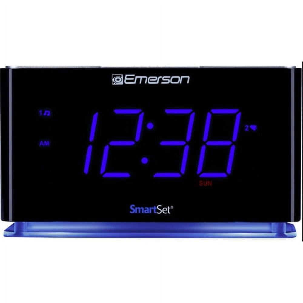 Emerson SmartSet Dual Alarm Clock Radio with Bluetooth Speaker, CKS1507