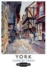York British Railways Britain Vintage Travel Poster Print