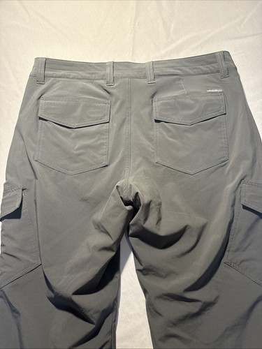 Eddie Bauer Fleece Lined Cargo Pants Womens 12p Gray Outdoor Hiking - Picture 2 of 8