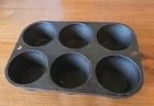 Lodge Cast Iron Vintage Muffin Pan 6-Hole #5P2
