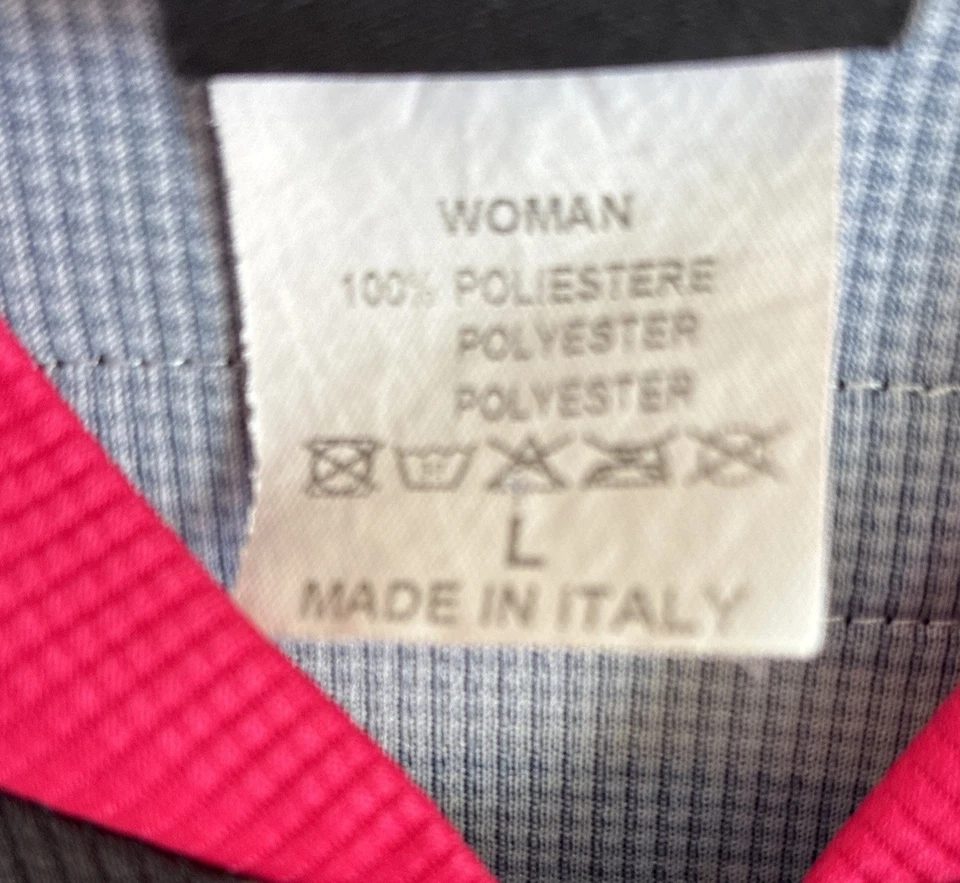 Camiseta deportiva de ciclismo Hincapi para mujer grande negra rosa floral cremallera completa manga corta polietileno Foto 3 de 4