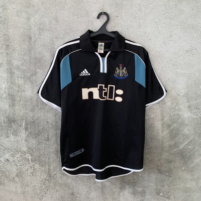 NEWCASTLE UNITED 2000 2001 AWAY FOOTBALL SHIRT ADIDAS TRIKOT GR. L