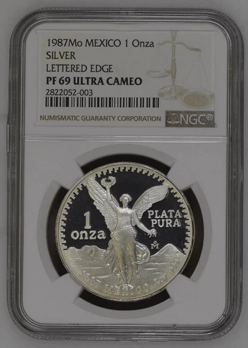 1987 Mexican Silver Libertad 1 oz — photo from the most recent tracked eBay sale