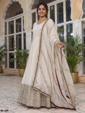 Wedding Wear Anarkali Suit Chinon Silk with Embroidery Anarkali Suit Set 19083