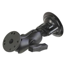 RAM Twist-Lock Suction Cup 1.5" Ball Mount w/ Short Arm  Round Plate AMPS Plate