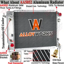 4 Row Radiator For 1994-97 Ford Thunderbird 93-98 Lincoln Mark VIII 3.8L 4.6L