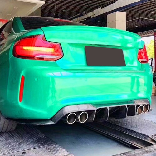 Carbon Fiber Rear Bumper Diffuser Lip For BMW F87 M2 Coupe 2-Door 16-19 3PCS E - Picture 6 of 10