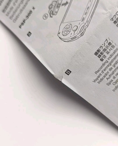 SONY PSP-300 CAMERA MANUAL ONLY PLAYSTATION PORTABLE ENGLISH MULTIPLE LANGUAGES - Picture 7 of 7