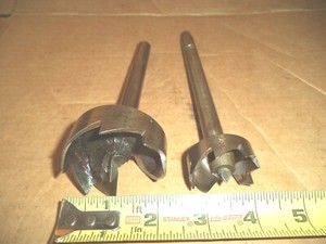 Pair of Selfeed type Drill Bits - 1.5" & 2.125"